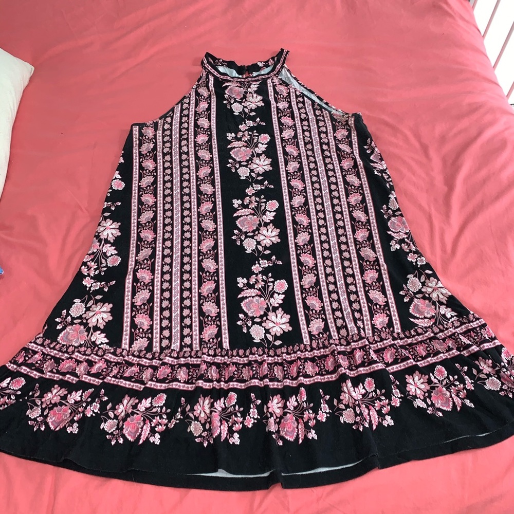 LOFT Halter Flounce Dress